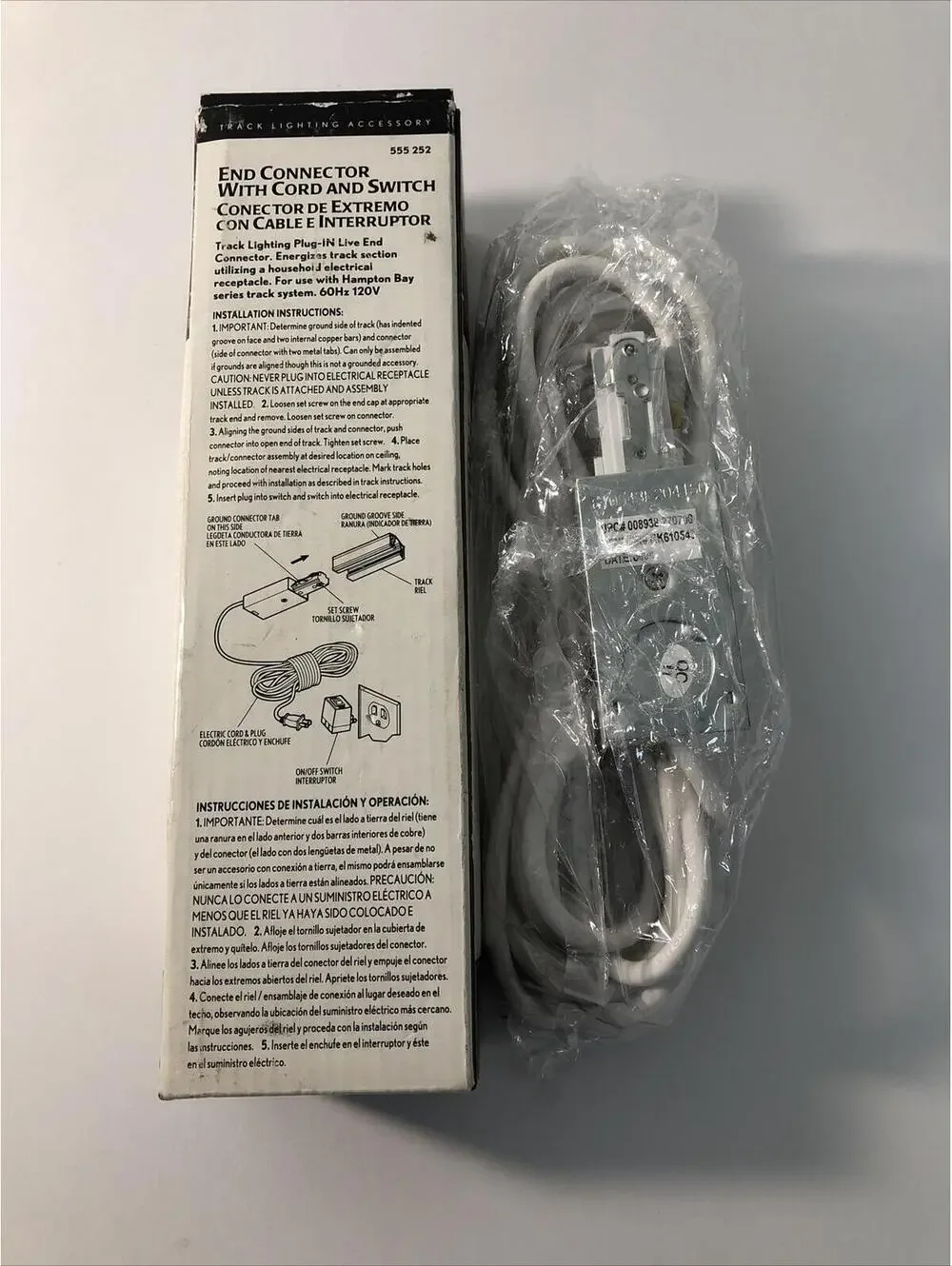 Hampton Bay End Connector With Cord And Switch